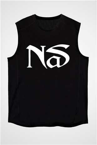 Nas Siyah Unisex Kolsuz Tişört