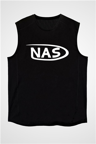 Nas Siyah Unisex Kolsuz Tişört