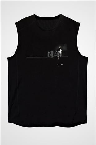 Nas Siyah Unisex Kolsuz Tişört