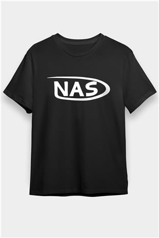 Nas Siyah Unisex Tişört T-Shirt - TişörtFabrikası