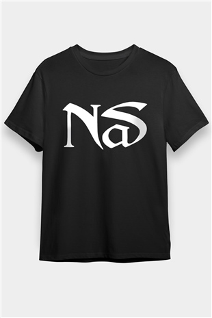 Nas Siyah Unisex Tişört T-Shirt - TişörtFabrikası