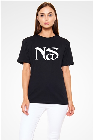 Nas Siyah Unisex Tişört T-Shirt - TişörtFabrikası