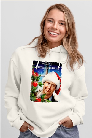 National Lampoons Vacation Beyaz Unisex Hoodie
