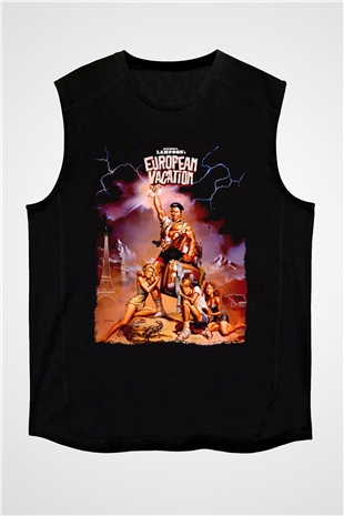 National Lampoons Vacation Siyah Unisex  Kolsuz Tişört