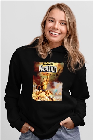 National Lampoons Vacation Siyah Unisex Hoodie