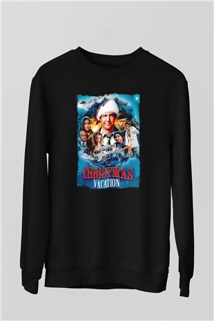 National Lampoons Vacation Siyah Unisex  Sweatshirt