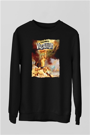 National Lampoons Vacation Siyah Unisex  Sweatshirt