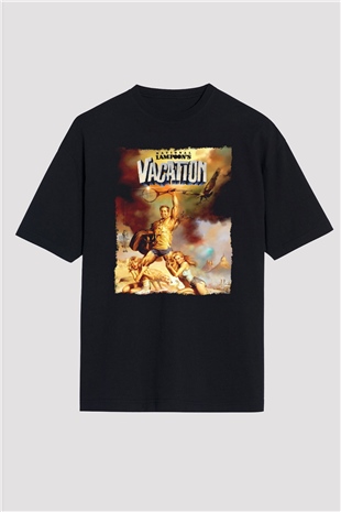 National Lampoons Vacation Siyah Oversize Tişört
