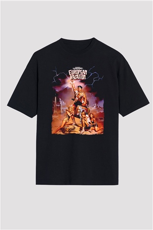 National Lampoons Vacation Siyah Oversize Tişört