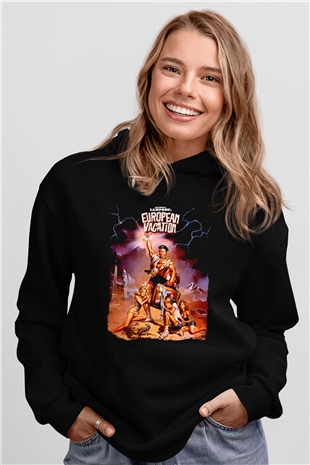 National Lampoons Vacation Siyah Unisex Hoodie
