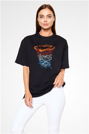 NBA Jam Siyah Unisex Oversize Tişört T-Shirt