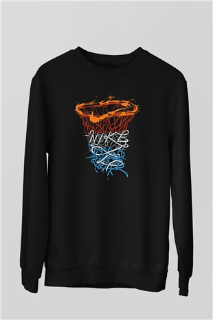 NBA Jam Siyah Unisex Sweatshirt