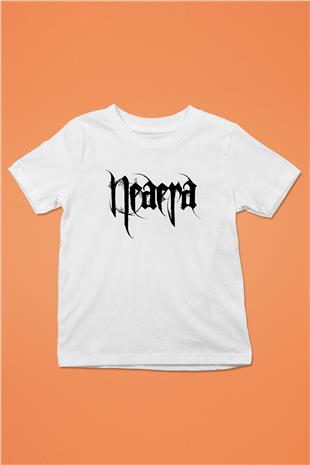 Neaera Baskılı Beyaz Unisex Beyaz Çocuk Tişört - Tshirt