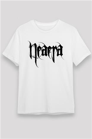 Neaera Baskılı Unisex Beyaz Tişört - Tshirt
