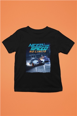 Need for Speed Siyah Unisex Çocuk Tişört