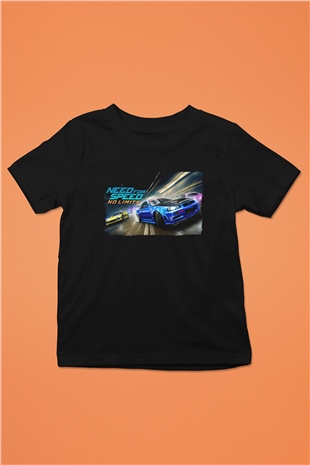 Need for Speed Siyah Unisex Çocuk Tişört