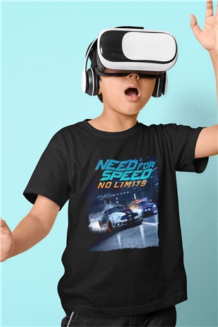 Need for Speed Siyah Unisex Çocuk Tişört