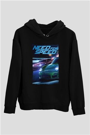 Need for Speed Siyah Unisex Hoodie