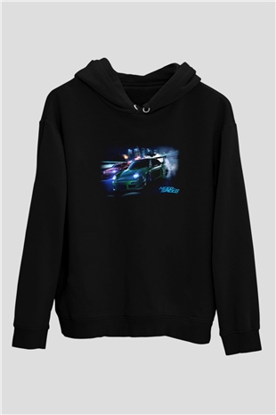 Need for Speed Siyah Unisex Hoodie