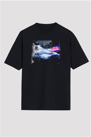 Need for Speed Siyah Unisex Oversize Tişört T-Shirt