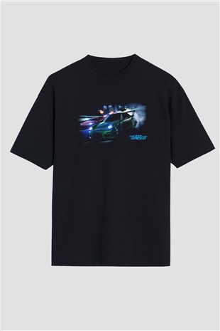 Need for Speed Siyah Unisex Oversize Tişört T-Shirt