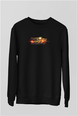 Need for Speed Siyah Unisex Sweatshirt