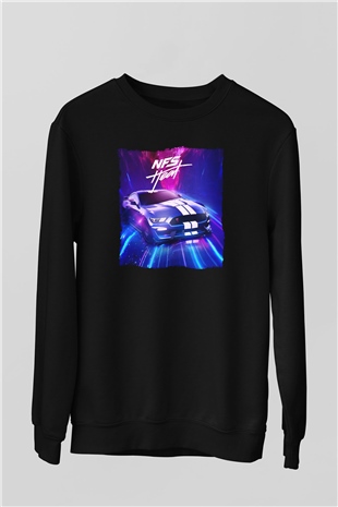 Need for Speed Siyah Unisex Sweatshirt