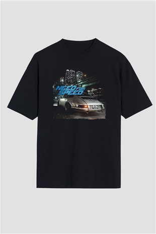 Need for Speed Siyah Oversize Tişört Oversize T-shirt
