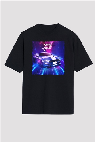 Need for Speed Siyah Oversize Tişört Oversize T-shirt