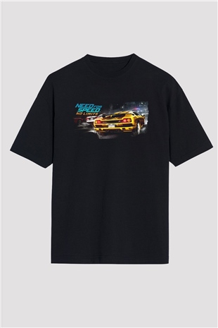Need for Speed Siyah Oversize Tişört Oversize T-shirt