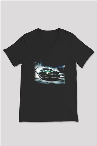 Need for Speed Siyah Unisex V Yaka Tişört T-Shirt