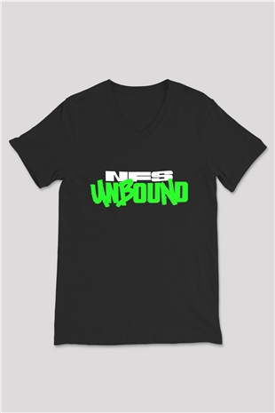Need for Speed Siyah Unisex V Yaka Tişört
