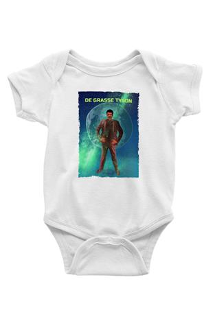Neil De Grasse Tyson Baskılı Beyaz Bebek Body - Zıbın