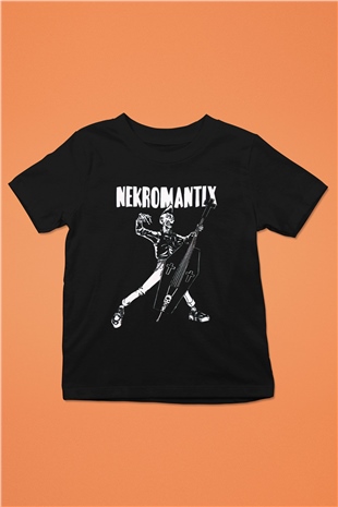 Nekromantix Siyah Unisex Çocuk Tişört
