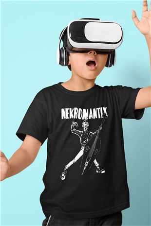 Nekromantix Siyah Unisex Çocuk Tişört