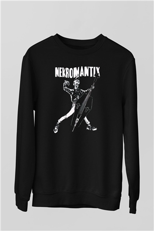 Nekromantix Siyah Unisex Sweatshirt