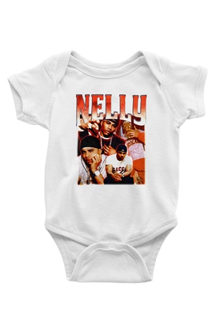 Nelly Beyaz Bebek Body - Zıbın