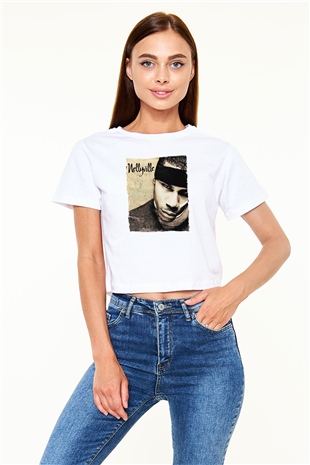 Nelly Beyaz  Crop Top Tişört