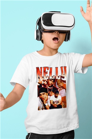 Nelly Beyaz Unisex Çocuk Tişört
