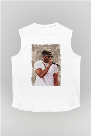 Nelly Beyaz Unisex Kolsuz Tişört