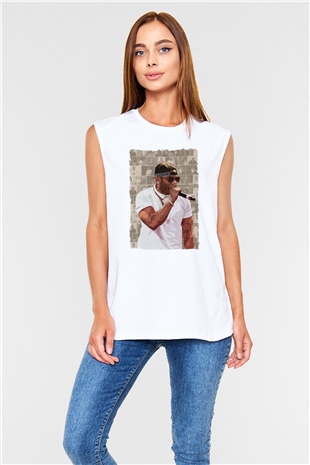 Nelly Beyaz Unisex Kolsuz Tişört
