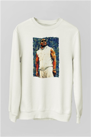 Nelly Beyaz Unisex Sweatshirt