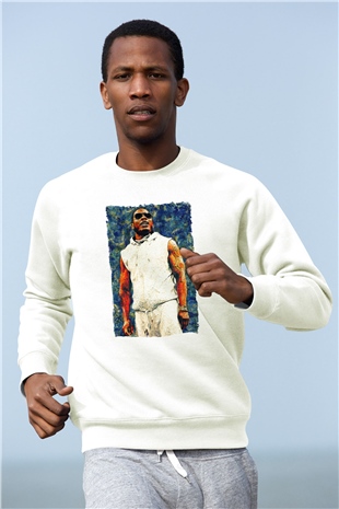Nelly Beyaz Unisex Sweatshirt
