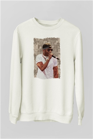 Nelly Beyaz Unisex Sweatshirt