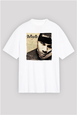 Nelly Beyaz Unisex Tişört T-Shirt - TişörtFabrikası