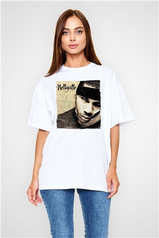 Nelly Beyaz Unisex Tişört T-Shirt - TişörtFabrikası