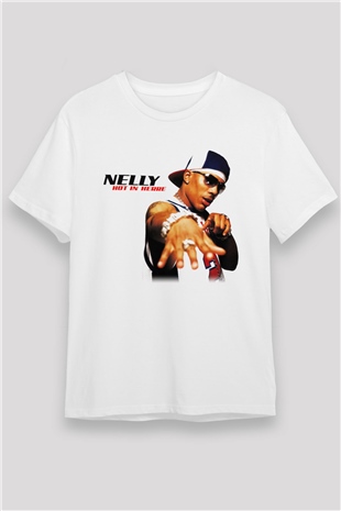 Nelly Beyaz Unisex Tişört T-Shirt - TişörtFabrikası
