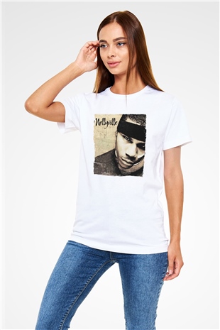 Nelly Beyaz Unisex Tişört T-Shirt - TişörtFabrikası