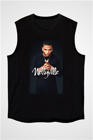 Nelly Siyah Unisex Kolsuz Tişört