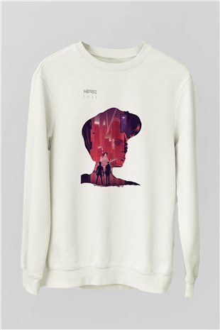 Nero Beyaz Unisex Sweatshirt